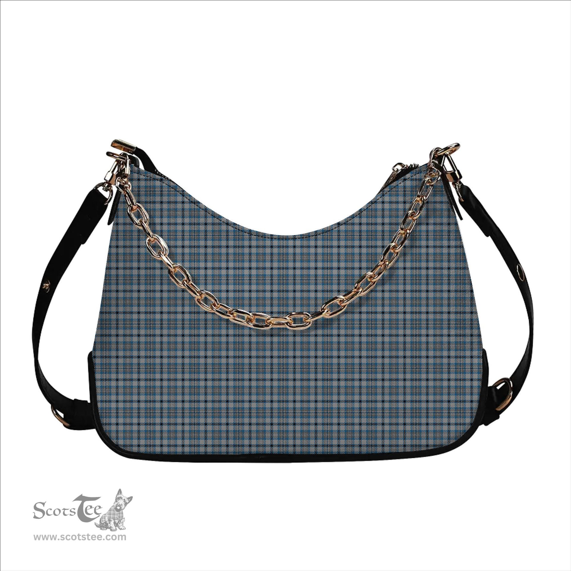 ScotsTee Shop Scottish Conquergood Canada Tartan Handbag Women's Shoulder Bag With Chain