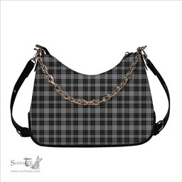 ScotsTee Shop Scottish Clan Hamilton Society Tartan Handbag Women's Shoulder Bag With Chain