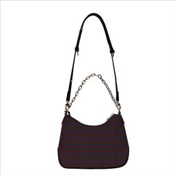 ScotsTee Shop Scottish Carnegie 3 Tartan Handbag Women's Shoulder Bag With Chain