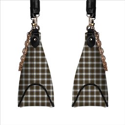 ScotsTee Shop Scottish Burns Battalion Weathered Tartan Handbag Women's Shoulder Bag With Chain