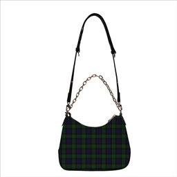 ScotsTee Shop Scottish Stewart Old Tartan Handbag Women's Shoulder Bag With Chain