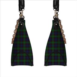 ScotsTee Shop Scottish Stewart Old Tartan Handbag Women's Shoulder Bag With Chain