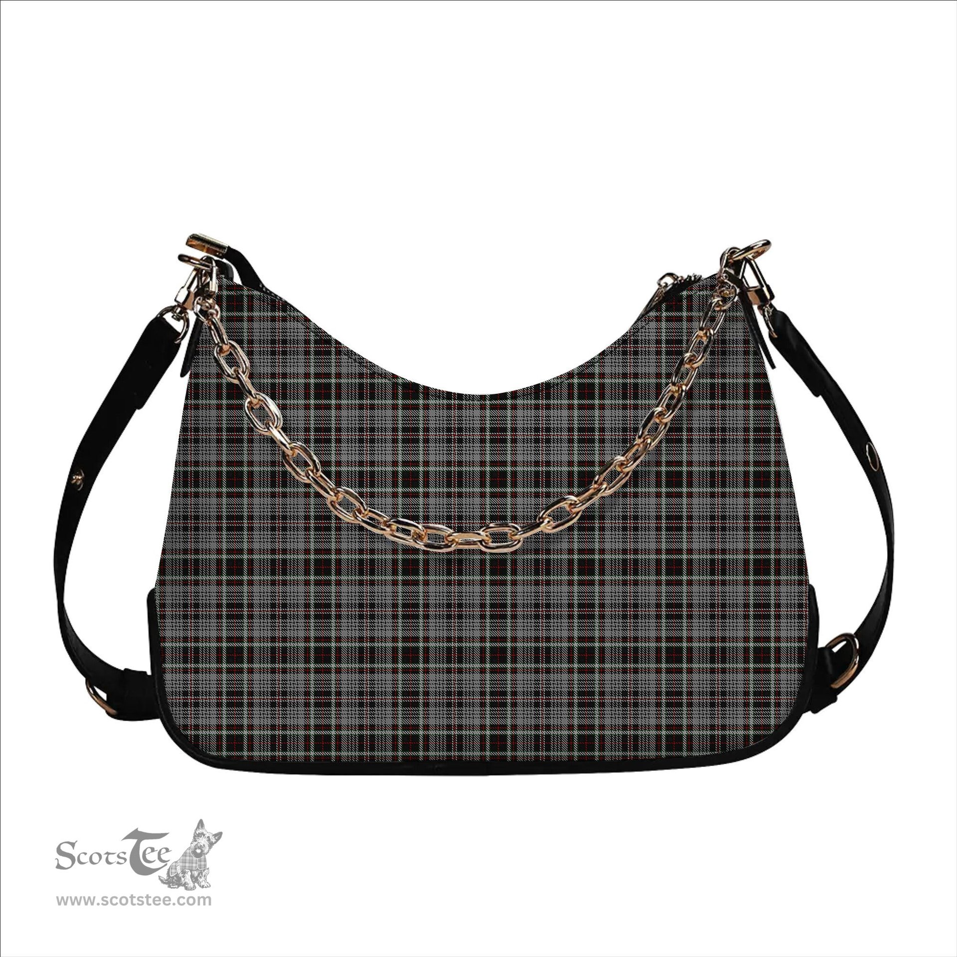 ScotsTee Shop Scottish Southwick Tartan Handbag Women's Shoulder Bag With Chain