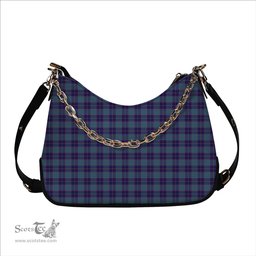 ScotsTee Shop Scottish Peacock Samantha Tartan Handbag Women's Shoulder Bag With Chain