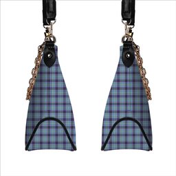 ScotsTee Shop Scottish Texas Bluebonnet Tartan Handbag Women's Shoulder Bag With Chain