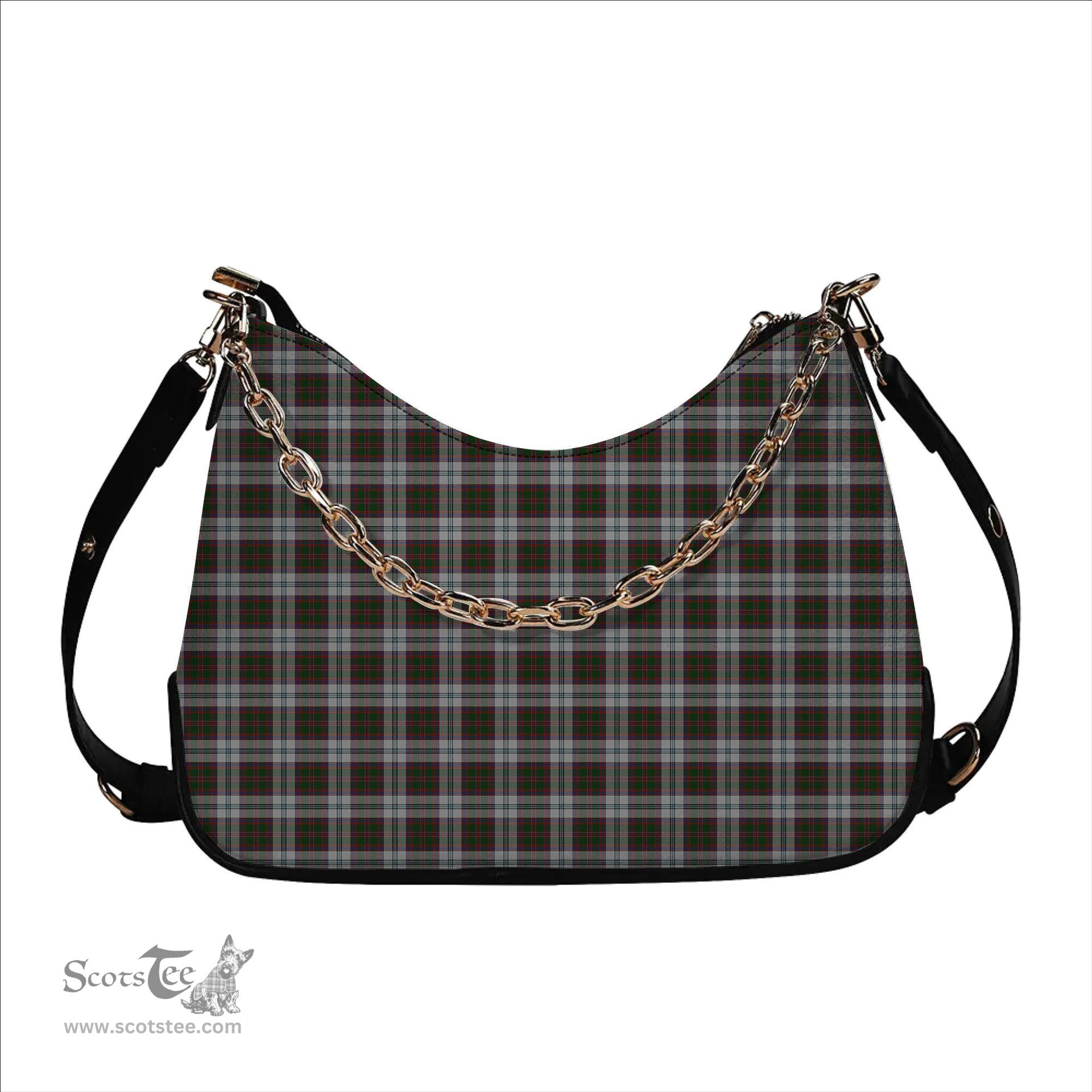 ScotsTee Shop Scottish Stewart of Appin Dress 1 Tartan Handbag Women's Shoulder Bag With Chain