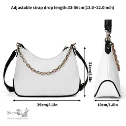 ScotsTee Shop Scottish Strang Ancient Tartan Handbag Women's Shoulder Bag With Chain