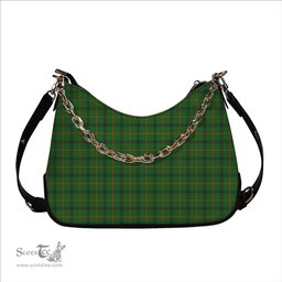 ScotsTee Shop Scottish Strachan Hunting  Modern Tartan Handbag Women's Shoulder Bag With Chain