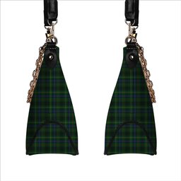 ScotsTee Shop Scottish Stewart Hunting Modern Tartan Handbag Women's Shoulder Bag With Chain