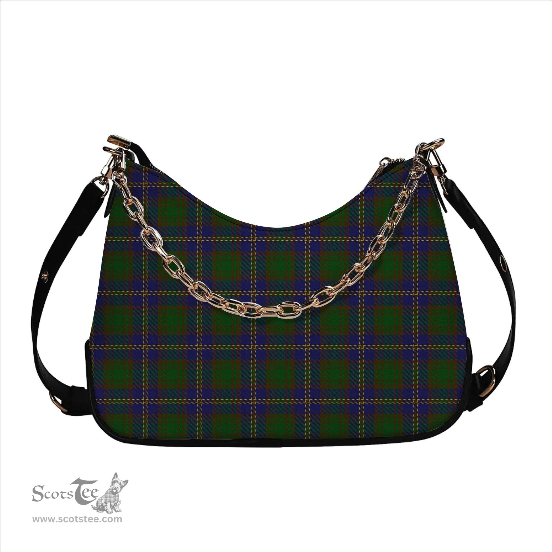 ScotsTee Shop Scottish Strange of Balkaskie Tartan Handbag Women's Shoulder Bag With Chain