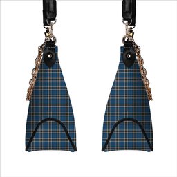 ScotsTee Shop Scottish Thompson Dress Blue Tartan Handbag Women's Shoulder Bag With Chain