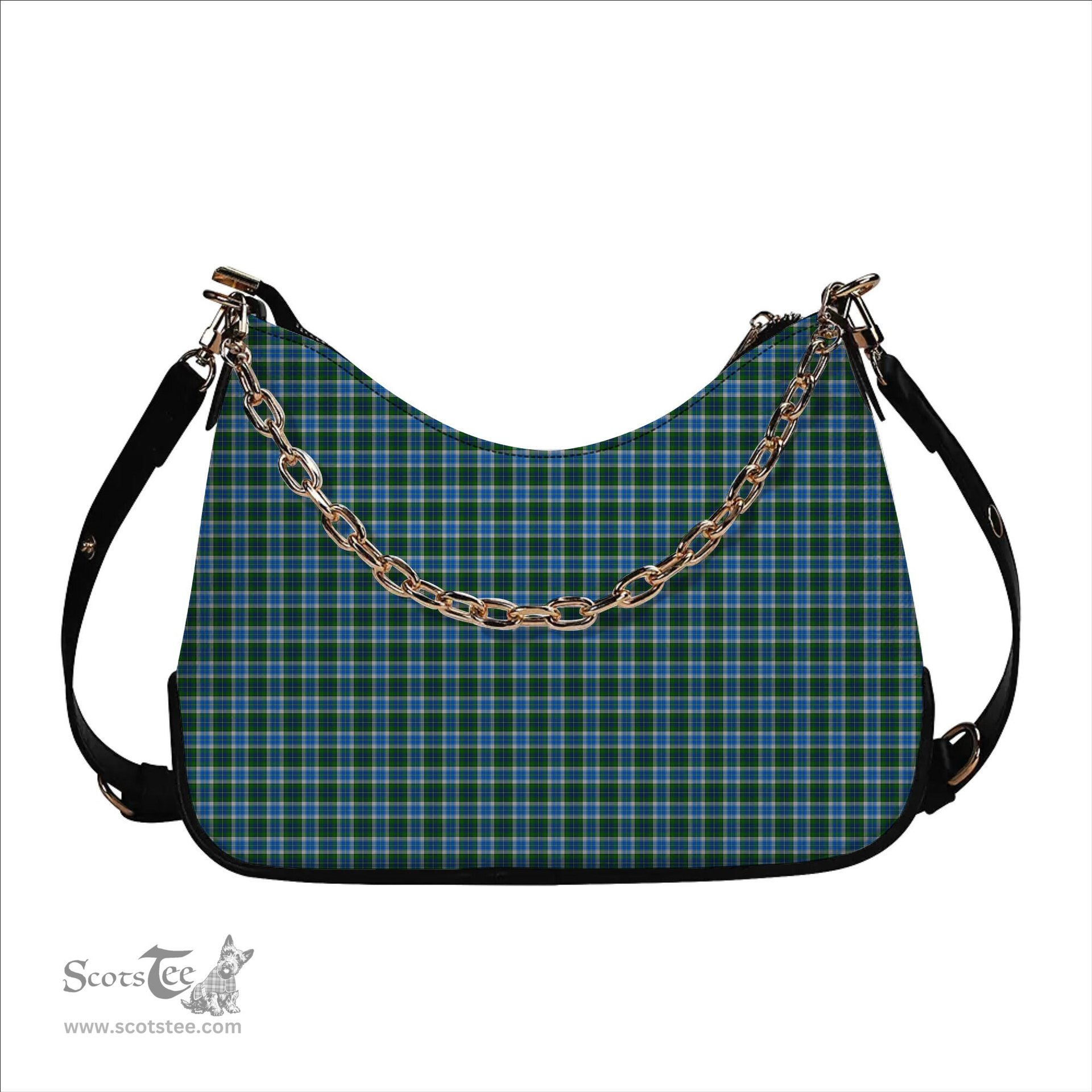 ScotsTee Shop Scottish Robinson Barbara Ann Tartan Handbag Women's Shoulder Bag With Chain
