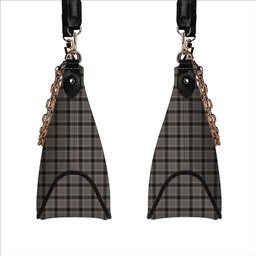 ScotsTee Shop Scottish Sobieski-Stewart Tartan Handbag Women's Shoulder Bag With Chain