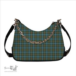 ScotsTee Shop Scottish Paisley District Tartan Handbag Women's Shoulder Bag With Chain