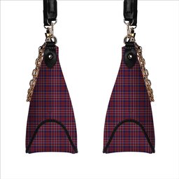 ScotsTee Shop Scottish Ruxton Hunting Tartan Handbag Women's Shoulder Bag With Chain