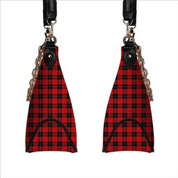 ScotsTee Shop Scottish Ramsay of Dalhousie (Ramsay Red) Modern Tartan Handbag Women's Shoulder Bag With Chain