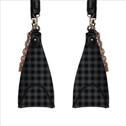 ScotsTee Shop Scottish Stewart Mourning Originaux Modern Clan Tartan Handbag Women's Shoulder Bag With Chain