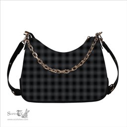ScotsTee Shop Scottish Stewart Mourning Originaux Modern Clan Tartan Handbag Women's Shoulder Bag With Chain