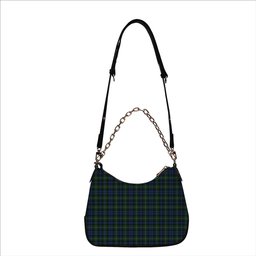 ScotsTee Shop Scottish Stevenson Hunting Tartan Handbag Women's Shoulder Bag With Chain
