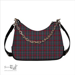 ScotsTee Shop Scottish Spens Modern Clan Tartan Handbag Women's Shoulder Bag With Chain