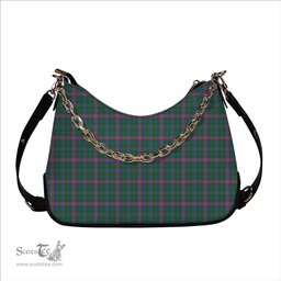 ScotsTee Shop Scottish Pitcairn Hunting Ancient Tartan Handbag Women's Shoulder Bag With Chain