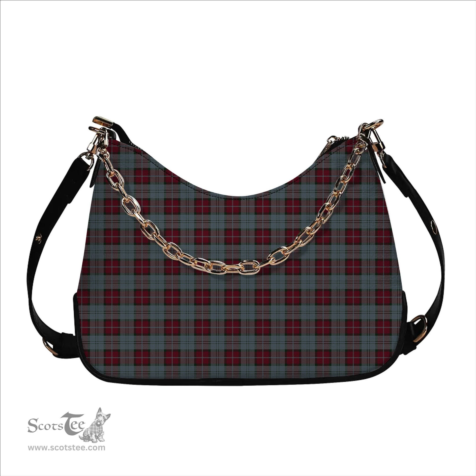 ScotsTee Shop Scottish Rob Roy (Film) Tartan Handbag Women's Shoulder Bag With Chain