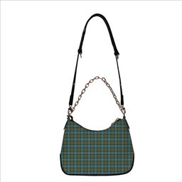 ScotsTee Shop Scottish Pasley District Tartan Handbag Women's Shoulder Bag With Chain