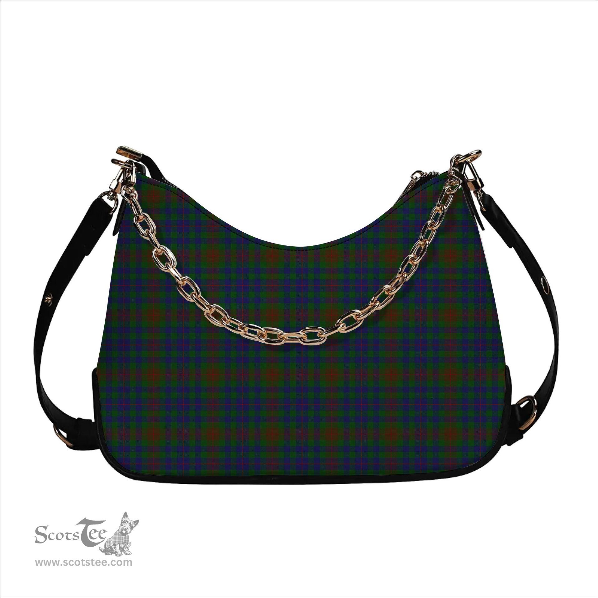 ScotsTee Shop Scottish Tennant Yules Tartan Handbag Women's Shoulder Bag With Chain