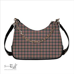 ScotsTee Shop Scottish Robertson Dress #2 Ancient Tartan Handbag Women's Shoulder Bag With Chain
