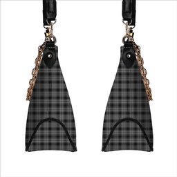 ScotsTee Shop Scottish Stewart Mourning 3 Tartan Handbag Women's Shoulder Bag With Chain
