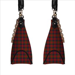 ScotsTee Shop Scottish Robertson White line Tartan Handbag Women's Shoulder Bag With Chain