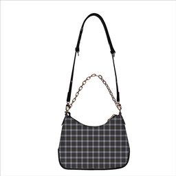 ScotsTee Shop Scottish Stewart Dress Blue Tartan Handbag Women's Shoulder Bag With Chain