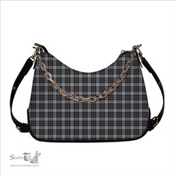 ScotsTee Shop Scottish Stewart Dress Blue Tartan Handbag Women's Shoulder Bag With Chain