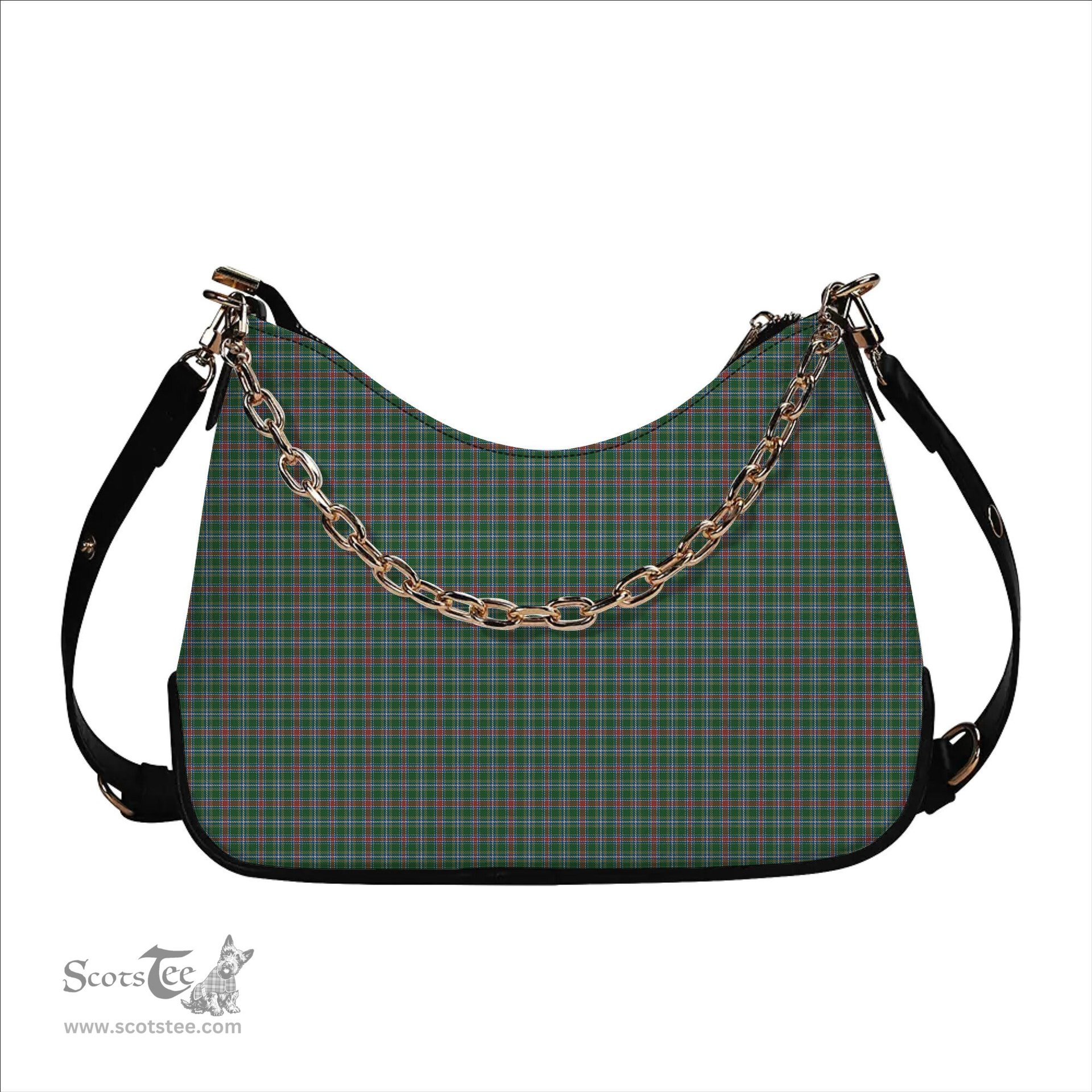 ScotsTee Shop Scottish Spens Fragment Ancient Clan Tartan Handbag Women's Shoulder Bag With Chain