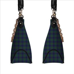 ScotsTee Shop Scottish Strachan Modern Tartan Handbag Women's Shoulder Bag With Chain