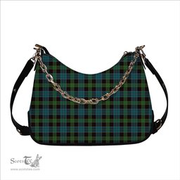 ScotsTee Shop Scottish Stewart Old Ancient Clan Tartan Handbag Women's Shoulder Bag With Chain