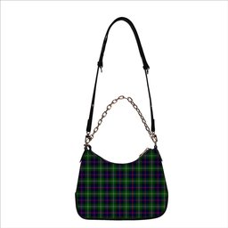 ScotsTee Shop Scottish Swinton SC Tartan Handbag Women's Shoulder Bag With Chain