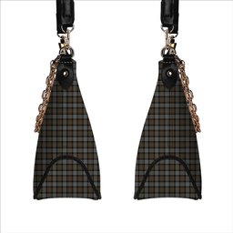 ScotsTee Shop Scottish Stewart Old Weathered Tartan Handbag Women's Shoulder Bag With Chain