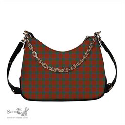 ScotsTee Shop Scottish Robertson Ancient Tartan Handbag Women's Shoulder Bag With Chain