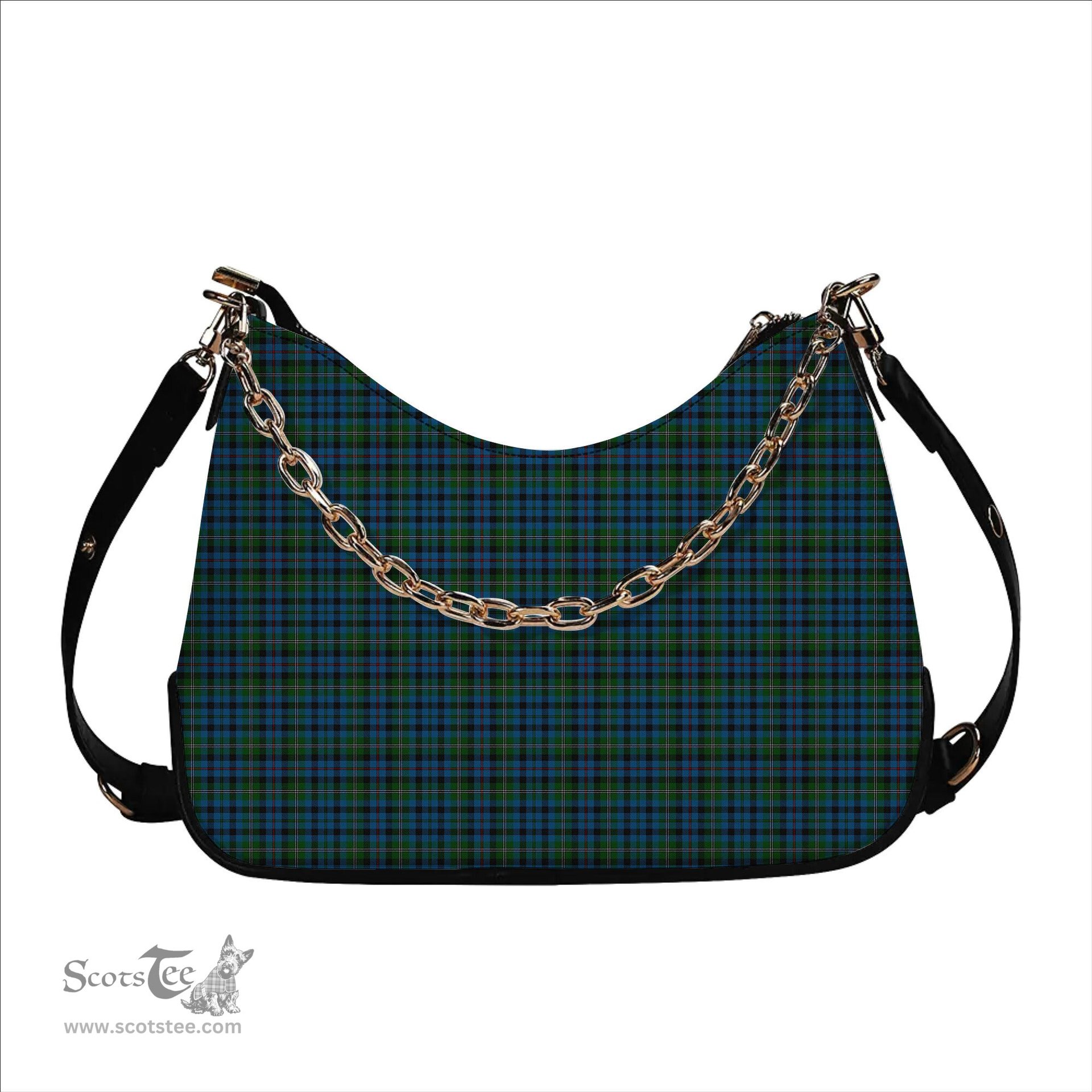 ScotsTee Shop Scottish Stephenson Hunting 2 Tartan Handbag Women's Shoulder Bag With Chain
