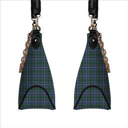 ScotsTee Shop Scottish Strang of Balkaskie Modern Tartan Handbag Women's Shoulder Bag With Chain