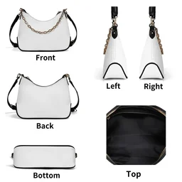 ScotsTee Shop Scottish Thomson Dress Grey Tartan Handbag Women's Shoulder Bag With Chain