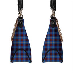 ScotsTee Shop Scottish Rutherford Modern Tartan Handbag Women's Shoulder Bag With Chain