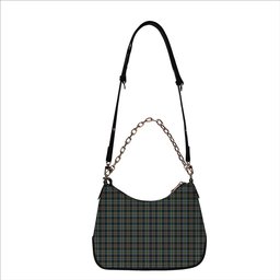 ScotsTee Shop Scottish Scott Green Modern Tartan Handbag Women's Shoulder Bag With Chain