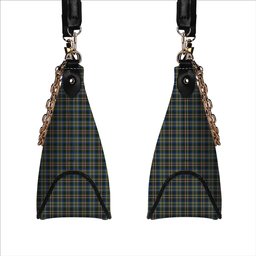 ScotsTee Shop Scottish Scott Green Modern Tartan Handbag Women's Shoulder Bag With Chain