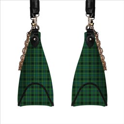 ScotsTee Shop Scottish Stewart Hunting Ancient Tartan Handbag Women's Shoulder Bag With Chain