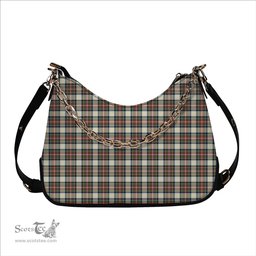 ScotsTee Shop Scottish Stewart Dress Ancient SC Tartan Handbag Women's Shoulder Bag With Chain