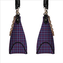 ScotsTee Shop Scottish Parker USA Tartan Handbag Women's Shoulder Bag With Chain