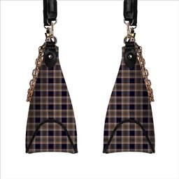 ScotsTee Shop Scottish Stewart Navy Tartan Handbag Women's Shoulder Bag With Chain