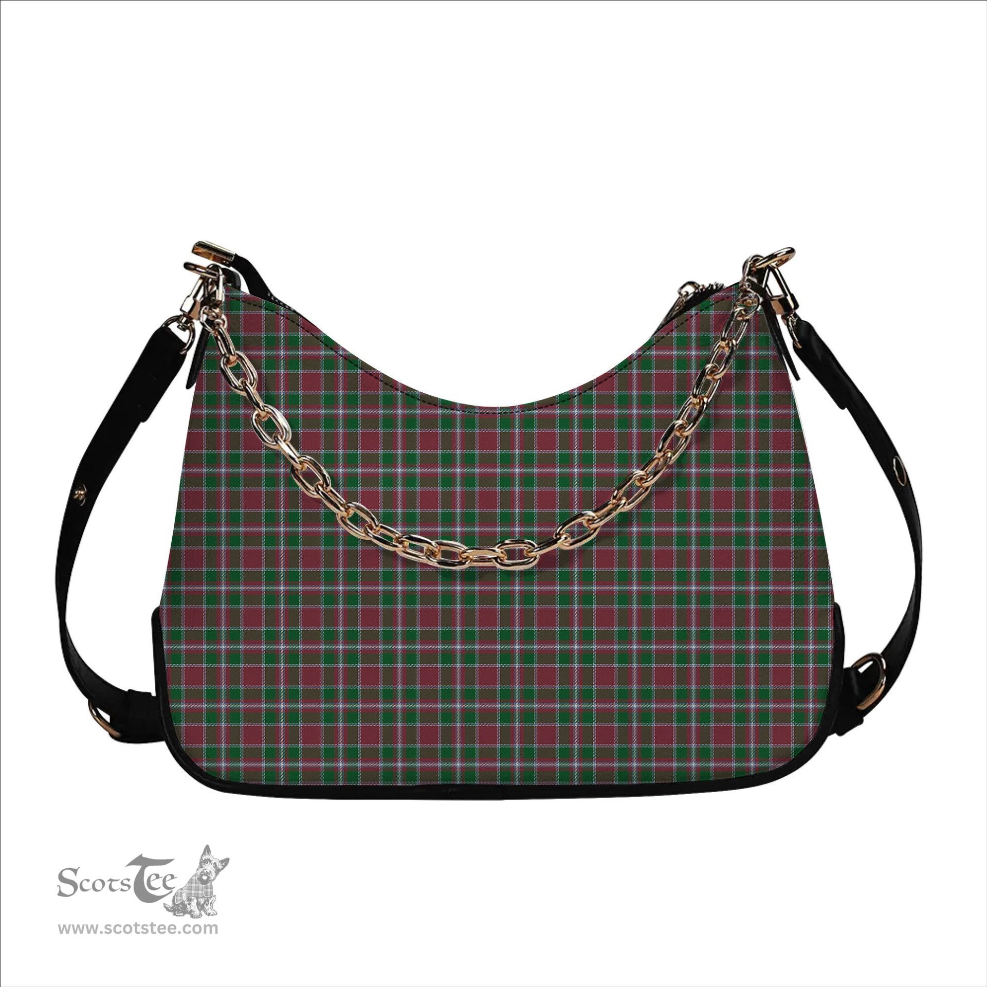 ScotsTee Shop Scottish Spens Ancient Tartan Handbag Women's Shoulder Bag With Chain